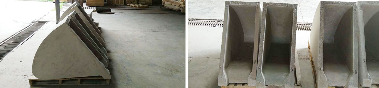 Hopper precast block